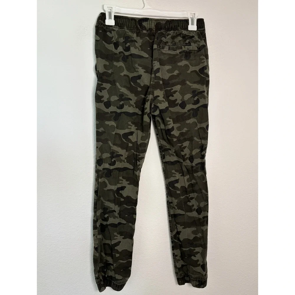 Old Navy Boys XL 14-16 Camo Built-In Flex Jogger Pants Green Camouflage Twill